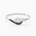 Histoire d'Or Bague Sculptural Or Blanc Diamant