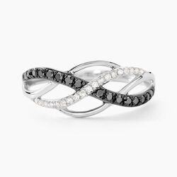 Histoire d'Or Bague Amara Or Blanc Diamant