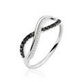 Histoire d'Or Bague Rejane Or Blanc Diamant