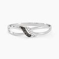 Histoire d'Or Bague Aline Or Blanc Diamant