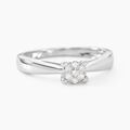 Histoire d'Or Bague Solitaire Artemis Or Blanc Diamant