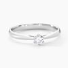 Histoire d'Or Bague Solitaire Veronika Or Blanc Diamant