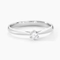 Histoire d'Or Bague Solitaire Veronika Or Blanc Diamant