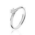 Histoire d'Or Bague Solitaire Veronika Or Blanc Diamant