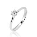 Histoire d'Or Bague Solitaire Veronika Or Blanc Diamant