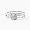 Histoire d'Or Bague Aude Or Blanc Diamant