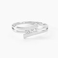 Histoire d'Or Bague Triptyque Or Blanc Diamant