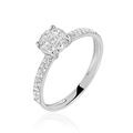 Histoire d'Or Bague Frika Or Blanc Diamant