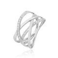 Histoire d'Or Bague Trisca Or Blanc Diamant