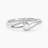 Histoire d'Or Bague Antigone Or Blanc Diamant