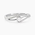 Histoire d'Or Bague Antigone Or Blanc Diamant