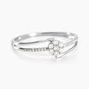 Histoire d'Or Bague Solitaire Atalante Or Blanc Diamant