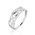 Bagues sur Grenoble : Histoire d'Or Bague Solitaire Kendra Or Blanc Diamant