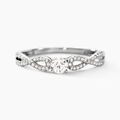 Histoire d'Or Bague Solitaire Livia Or Blanc Diamant