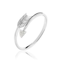 Histoire d'Or Bague Fleche Or Blanc Diamant