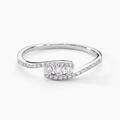 Histoire d'Or Bague Eternite Or Blanc Diamant