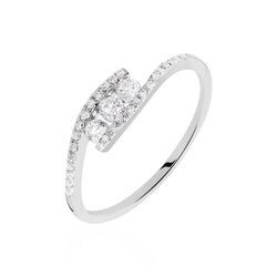 Histoire d'Or Bague Eternite Or Blanc Diamant