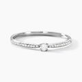Histoire d'Or Bague Solitaire Hemera Or Blanc Diamant