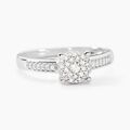 Histoire d'Or Bague Serena Or Blanc Diamant
