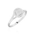 Histoire d'Or Bague Or Blanc Verna Diamants Cercle