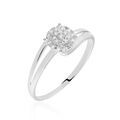 Histoire d'Or Bague Or Blanc Rosalane Diamants
