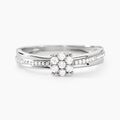 Histoire d'Or Bague Or Blanc Rosalane Diamants