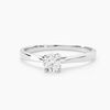 Histoire d'Or Bague Solitaire One Or Blanc Diamant