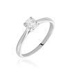 Histoire d'Or Bague Solitaire One Or Blanc Diamant