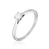 Histoire d'Or Bague Solitaire One Or Blanc Diamant