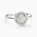 Histoire d'Or Bague Soleil D'hiver Or Blanc Diamant Divers