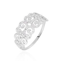 Histoire d'Or Bague Arabesque Or Blanc Diamant