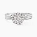 Histoire d'Or Bague Chou Or Blanc Diamant
