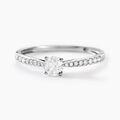 Histoire d'Or Bague Solitaire Hemera Or Blanc Diamant