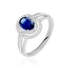 Histoire d'Or Bague Justine Or Blanc Saphir Et Diamant