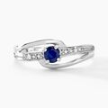 Histoire d'Or Bague Tanissia Or Blanc Saphir Et Diamant