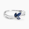 Histoire d'Or Bague Angie Or Blanc Saphir Diamant