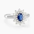 Histoire d'Or Bague Ivan Or Blanc Saphir Et Diamant