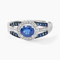 Histoire d'Or Bague Taliya Or Blanc Saphir Diamant