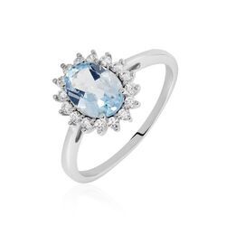 Histoire d'Or Bague Trick Or Blanc Topaze Et Oxyde