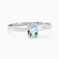 Histoire d'Or Bague Lily Or Blanc Topaze