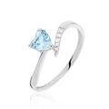 Histoire d'Or Bague Eva Or Blanc Topaze Et Oxyde De Zirconium