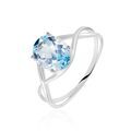 Histoire d'Or Bague Solitaire Armaelle Or Blanc Topaze