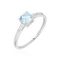 Histoire d'Or Bague Tarente Or Blanc Topaze Et Oxyde De Zirconium