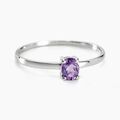 Histoire d'Or Bague Lily Or Blanc Amethyste