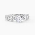 Histoire d'Or Bague Solitaire Sarah Or Blanc Oxyde De Zirconium