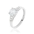 Histoire d'Or Bague Ivonne Or Blanc Oxyde De Zirconium