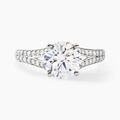 Histoire d'Or Bague Solitaire Carolina Or Blanc Oxyde De Zirconium