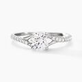 Histoire d'Or Bague Evita Or Blanc Oxyde De Zirconium