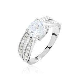 Histoire d'Or Solitaire Aarone Or Blanc Oxyde