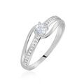 Histoire d'Or Bague Armelle Or Blanc Oxyde De Zirconium